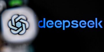 LOGO DeepSeek pada skrin komputer riba. - AFP