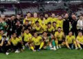 SKUAD Harimau Malaya menamatkan kempen Piala ASEAN FIFA 2026 di tempat ketiga dengan rekod tanpa bolos sepanjang aksi. - IHSAN FAM
