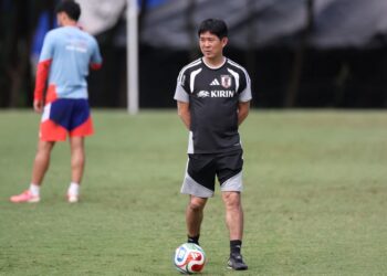 Media Vietnam mengaitkan pengendali Jepun, Hajime Moriyasu sedang diintai untuk membimbing skuad Harimau Malaya. - AFP