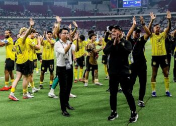 SKUAD Harimau Malaya yang menamatkan kempen Piala ASEAN FIFA 2026 tempat ketiga akan mengadakan perlawanan persahabatan Tier 1 dengan China pada November ini. - IHSAN FAM