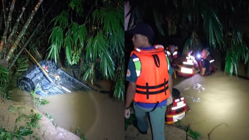 Warga emas maut terperangkap dalam kereta dihanyut banjir Warga emas maut terperangkap dalam kereta dihanyut banjir