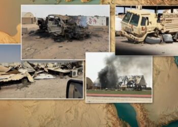 KEROSAKAN berlaku akibat serangan iran di Kem Buehring, Kuwait. - YouTube/CBS