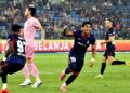 DANIESH Amirruddin meledak dua gol pada Kejuaraan Kelab ASEAN (ACC) Kumpulan B menentang PKR Svay Rieng FC di Stadium Sultan Ibrahim, Iskandar Puteri, semalam. - UTUSAN/RAJA JAAFAR ALI