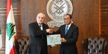 MOHAMED Khaled Nordin mengadakan pertemuan dua hala bersama Menteri Pertahanan Negara Lubnan, Mejar Jeneral Michel Menassa di Kementerian Pertahanan Negara Lubnan.