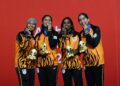 SKUAD skuasy negara menjadi penyumbang terbesar kontinjen selepas menyumbang empat daripada sembilan emas yang diraih kontinjen negara. - IHSAN MSN