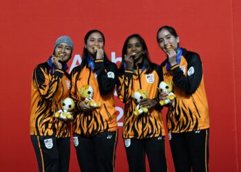 SKUAD skuasy negara menjadi penyumbang terbesar kontinjen selepas menyumbang empat daripada sembilan emas yang diraih kontinjen negara. - IHSAN MSN