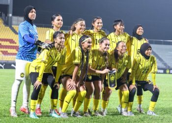 BARISAN Kesebelasan utama Malayan Tigress B-17.
