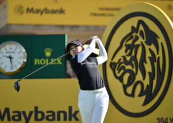 AKSI Miyu Yamashita pada pusingan kedua Kejohanan Golf Maybank LPGA 2026 di Kuala Lumpur Golf and Country Club (KLGCC), hari ini.