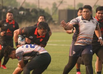 MUAMALAT Bullets menguasai perlawanan 
sejak awal ketika membelasah Ragbi PDRM 53-0, keputusan yang 
membawa mereka kembali ke pentas final buat kali keempat berturut-turut.-IHSAN PENGANJUR