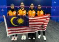 SKUAD Skuasy wanita negara memenangi emas berpasukan Sukan Asia Aichi-Nagoya 2026 selepas menewaskan Hong Kong, hari ini.