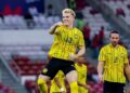 Fergus Tierney menjaringkan gol tunggal perlawanan ketika Harimau Malaya menewaskan Vietnam dalam saingan Piala ASEAN FIFA 2026, semalam. - IHSAN FAM