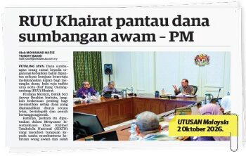 LAPORAN Utusan Malaysia, semalam.