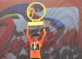 Pelumba dari Tudor Pro Cycling Team, Lennart Jasch memenangi Piala Keseluruhan pada Le Tour de Langkawi (LTdL) 2026 di Persiaran Perdana di sini, hari ini. -UTUSAN/ISKANDAR ISHAK