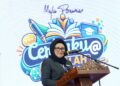HASLINA Abdul Hamid berucap pada Majlis Perasmian Program Ceritaku@Sekolah 2026 di SMK Presint 9 (1), Putrajaya.- UTUSAN/FAISOL MUSTAFA
