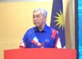 AHMAD Zahid Hamidi ketika berucap pada BN Forum ke-12: Agenda Malaysia Biru di Menara Dato Onn, Pusat Dagangan Dunia Kuala Lumpur (WTC KL) hari ini.