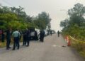 LOKASI penemuan mayat seorang lelaki di tepi semak berhampiran Jalan Harvard Golf Club, Gurun, Kedah, pagi tadi.