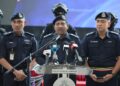 Hussein Omar Khan dalam sidang akhbar di Kontinjen Polis Kuala Lumpur.