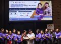LIM Hui Ying (enam dari kanan) ketika merasmikan program Langkah Bersama Berapit 2.0: Kerjaya dan Peluang Warga Belia OKU di Bukit Mertajam, Pulau Pinang.-UTUSAN/DANIAL SAAD