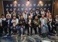 Perdana Menteri, Datuk Seri Anwar Ibrahim bersama mereka yang terlibat ketika menghadiri Majlis Makan Malam Sumud Nusantara sempena Global Sumud Congress 2026 di Pusat Konvensyen Bangi Avenue (BACC) hari ini.-BERNAMA