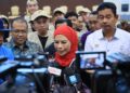 NORAINI Ahmad semasa sidang media selepas merasmikan Karnival Industri Asas Tani (AGX) 2026 di Universiti Malaysia Kelantan, Jeli, Kelantan hari ini-UTUSAN/KAMARUL BISMI KAMARUZAMAN.