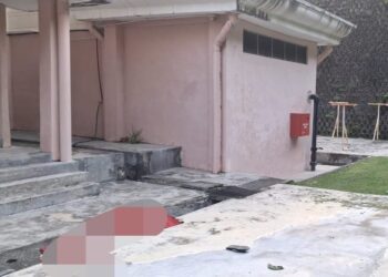 SEORANG penuntut wanita meninggal dunia dipercayai akibat terjatuh dari sebuah bangunan di USM Pulau Pinang, hari ini.-GAMBAR/MEDIA SOSIAL