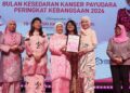 NANCY Shukri (tiga dari kiri) ketika merasmikan Sambutan Bulan Kesedaran Kanser Payudara Peringkat Kebangsaan 2026 di PWCC, George Town, Pulau Pinang.-UTUSAN/DANIAL SAAD