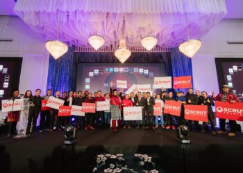 SCRUT melancarkan aplikasi SCRUT Garage  bersempena majlis SCRUT Appreciation Night di Bora Ombak, di Putrajaya.
