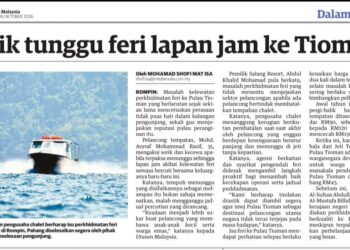 KERATAN akhbar Utusan Malaysia 26 Oktober.