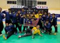 SKUAD Bola Baling B-18 negara meraih pingat perak di kejohanan IHF Trophy (U18) Zon 1B Asia 2026.