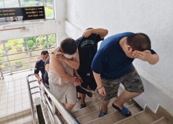empat sekawan, sindiket Love Scam, Mahkamah Majistret Bukit Mertajam, Pulau Pinang