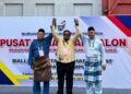 DARI kiri, Rafie Ahmad dari PN, Abdul Rasyid Abu Bakar dari Bersama dan Azman Abidin dari PH.