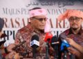 MOHD. Dusuki Mokhtar semasa sidang media selepas Perasmian dan Penyerahan Projek Kampung Angkat Madani Jabatan Peguam Negara 2026 di Dataran Warisan, Kok Lanas, Ketereh, Kelantan hari ini-UTUSAN/KAMARUL BISMI KAMARUZAMAN