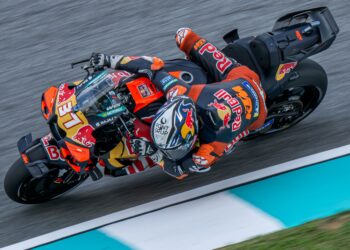 PEDRO Acosta ketika sesi latihan di Litar Antarabangsa Sepang di sini hari ini. - AFP