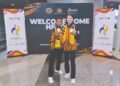 C. Shamalarani (kiri) bersama Adeola Fay Robert masing-masing menyumbang pingat emas dalam karate di Sukan Asia 2026. - IHSAN MSN