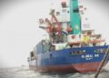 TENTERA Laut Indonesia menyiasat kapal kargo MV Global 88. - ANTARA