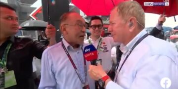 TANGKAP layar Anwar ketika ditemu bual Sky Sports hari ini.