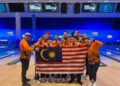 Skuad tenpin boling negara menutup kempen acara berpasukan Piala Dunia Persekutuan Boling Antarabangsa (IBF) dengan dua pingat gangsa. - IHSAN MTBC