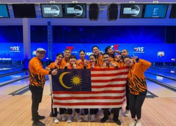 Skuad tenpin boling negara menutup kempen acara berpasukan  Piala Dunia Persekutuan Boling Antarabangsa (IBF) dengan dua pingat gangsa. - IHSAN MTBC