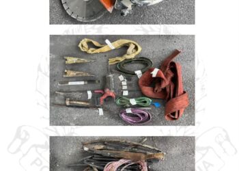 BARANG yang dirampas susulan tangkapan terhadap tiga lelaki dipercayai suspek curi kabel di sekitar Ipoh, Ahad lalu.