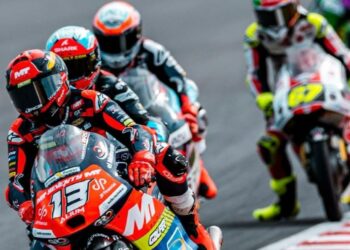 Kecederaan tidak halang Hakim Danish menamatkan aksinya dalam kedudukan bermata pada GP Jepun di Litar Motegi, Jepun, hujung minggu lalu. - Ihsan SIC Racing