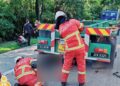 Penunggang maut tersepit