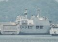 KAPAL-kapal yang membawa pulang kira-kira 1,500 warga Myanmar yang ditahan di Malaysia untuk kembali ke negara asal. - AFP