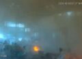 TANGKAP layar rakaman serangan Houthi di lapangan terbang Riyadh. - AFP