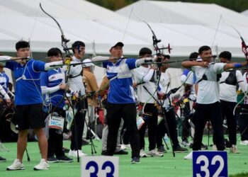 Kontinjen memanah negara gagal mempamerkan persembahan memberangsangkan semasa bertarung di Sukan Asia Aichi-Nagoya 2026, baru-baru ini. - IHSAN MSN