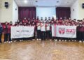 Majlis penyerahan bendera dan pelepasan misi sukarelawan 
banjir pelajar UPM.