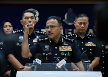 MOHD. Yusoff Mamat semasa sidang media selepas Perhimpunan Bulanan Ibu pejabat Polis Kontinjen Kelantan, di Kota Bharu, Kelantan. - UTUSAN/KAMARUL BISMI KAMARUZAMAN