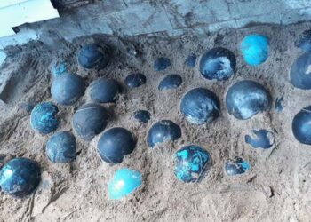 DAVID Olson menemukan ratusan bola bolling di kediamannya di Michigan. - AGENSI