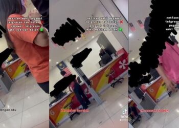 TANGKAP layar daripada potongan video memaparkan insiden pertengkaran seorang lelaki bersama pegawai Imigresen yang tular dalam media sosial, di Shah Alam, Selangor pada Rabu minggu lalu.