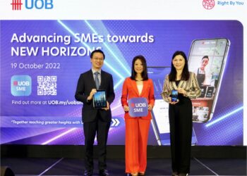 NG Wei Wei pada majlis pelancaran platform perbankan digital UOB Malaysia, UOB SME di Kuala Lumpur, semalam.