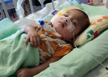 KEADAAN Putra Muhammad Ashraf Muhamad Faizal yang menerima rawatan di Hospital Sultanah Bahiyah, Alor Setar, Kedah.